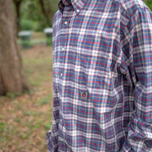 Vintage Tommy Hilfiger Crest Plaid Button Down - Picture 2 of 4